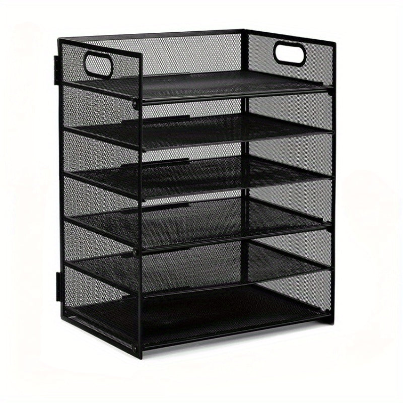Office Desktop Metal File Rack Data Storage Frame