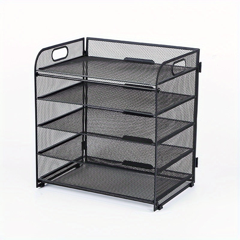 Office Desktop Metal File Rack Data Storage Frame