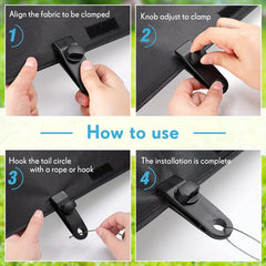 10pcs Tent Clips for Outdoor Camping Tent Awnings Caravan Temporary Shelters