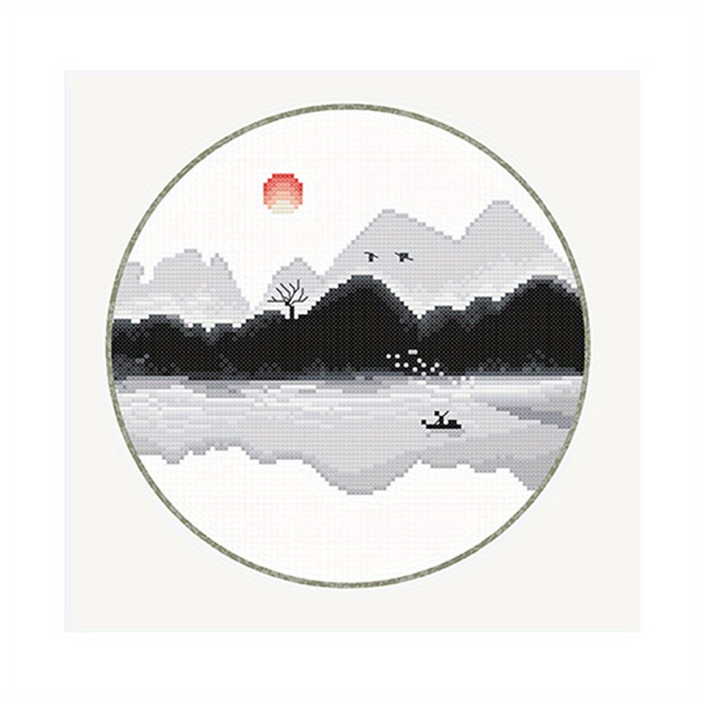 DIY Cross Stitch Kit Scenery Pattern Material Package Bedroom Decoration