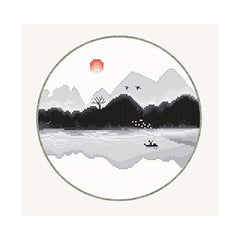 DIY Cross Stitch Kit Scenery Pattern Material Package Bedroom Decoration