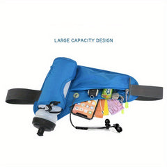 Waterproof Sports Waistpack for Running Cycling - Zipper Fitness Waist Bag