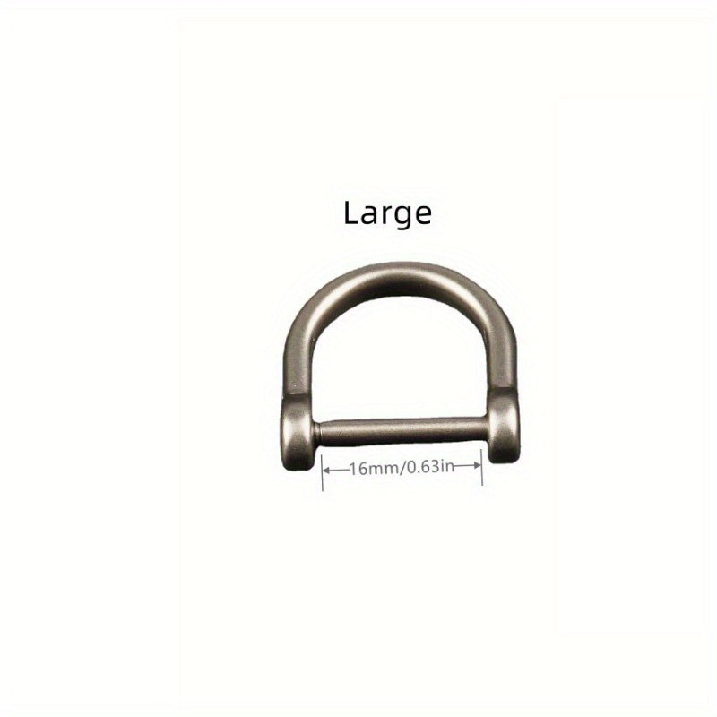 Stainless Steel D-shaped Carabiner for Climbing Camping Hiking