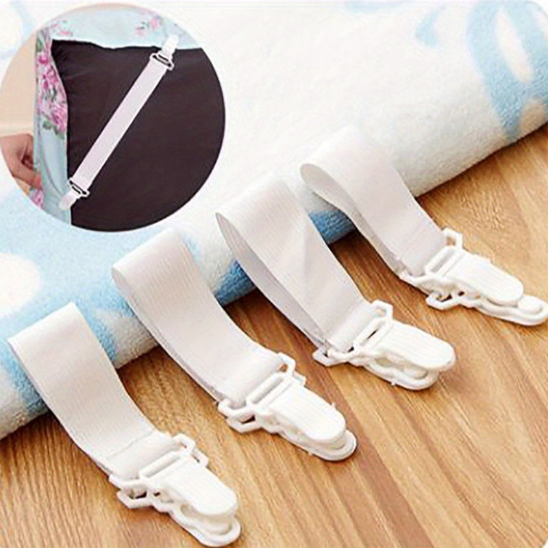 4pcs Bedsheet Fastener Clip Anti-skid Clamp Loose Fastening