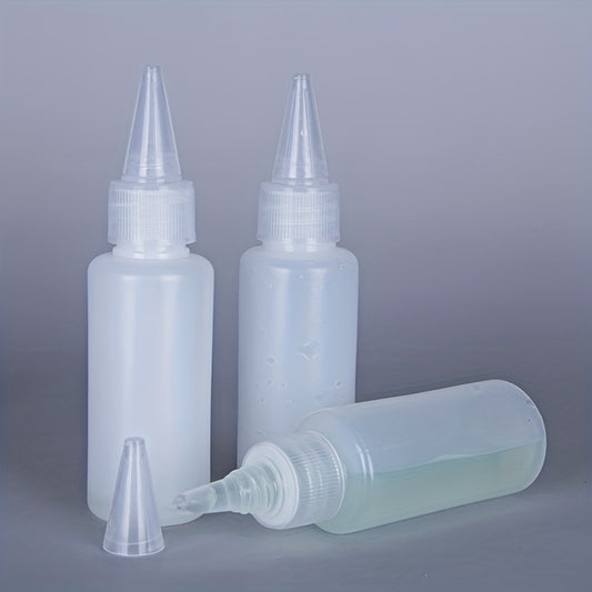 10pcs 10ml 20ml Semi Transparent Dispensing Bottles with Scale Marking
