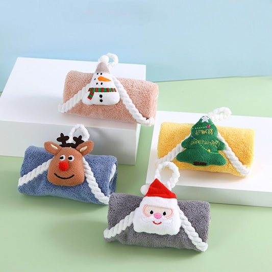 Christmas Cartoon Towel Water Absorbent Hanging Towel