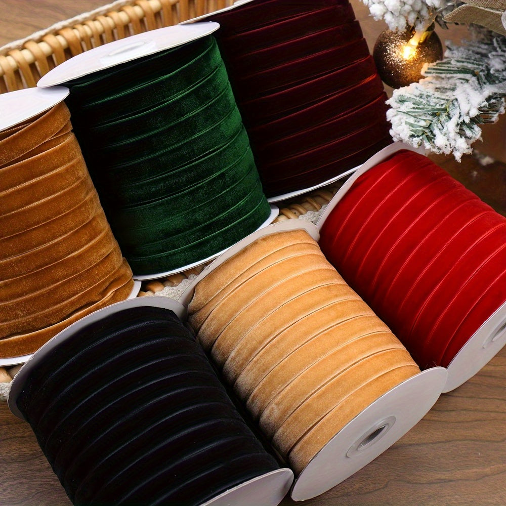 57 Meter Velvet Ribbon Lace for Christmas Decoration - Gift Wrapping Jewelry DIY
