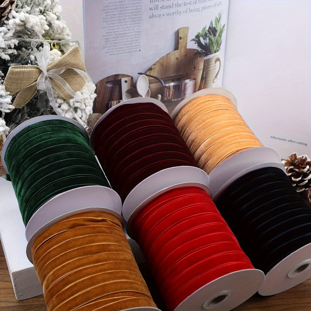57 Meter Velvet Ribbon Lace for Christmas Decoration - Gift Wrapping Jewelry DIY
