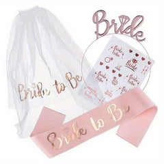 Bridal Veil Satin Ribbon Hairband Wedding Decoration