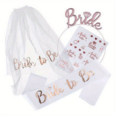 Bridal Veil Satin Ribbon Hairband Wedding Decoration