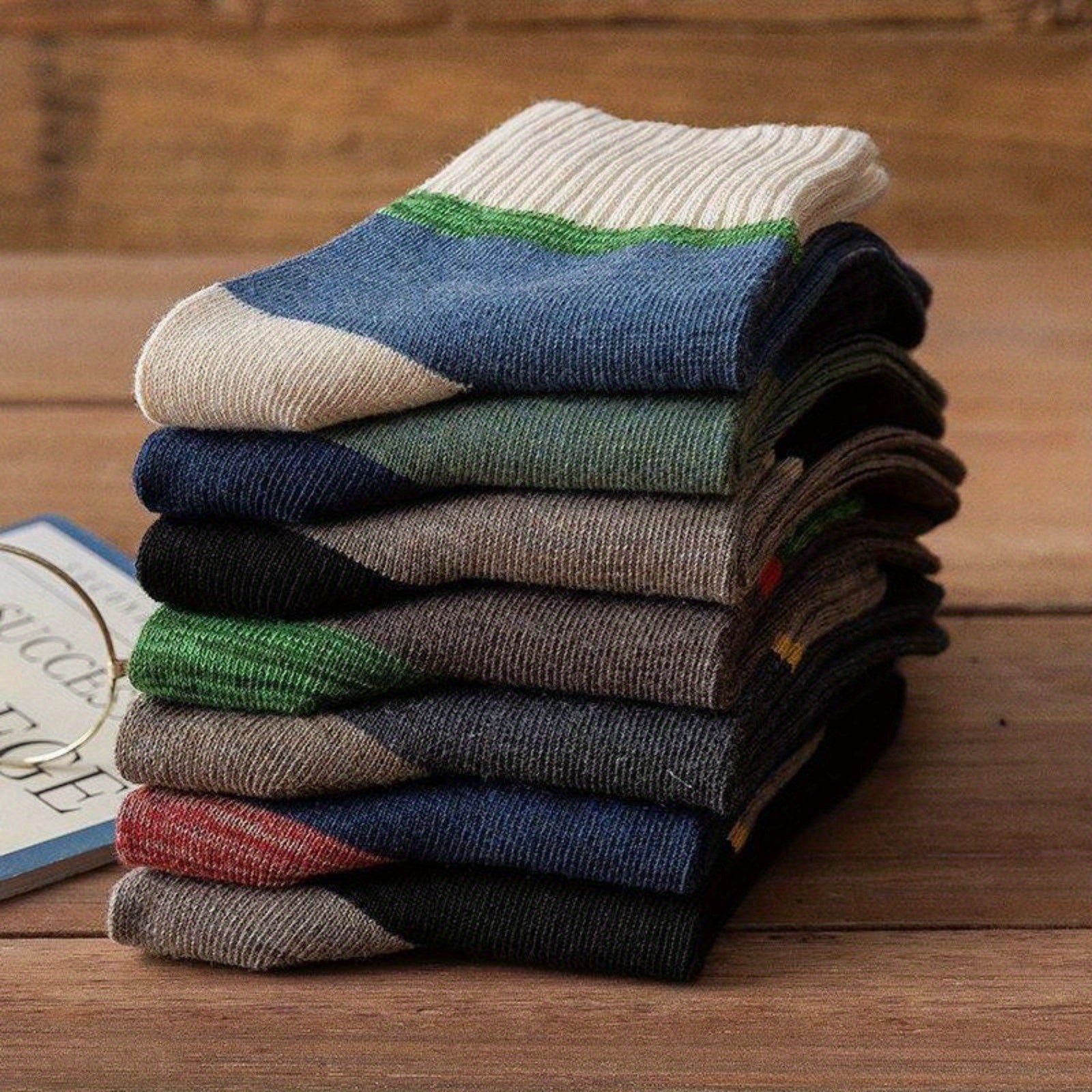 6 Pairs Men's Winter Sports Running Socks