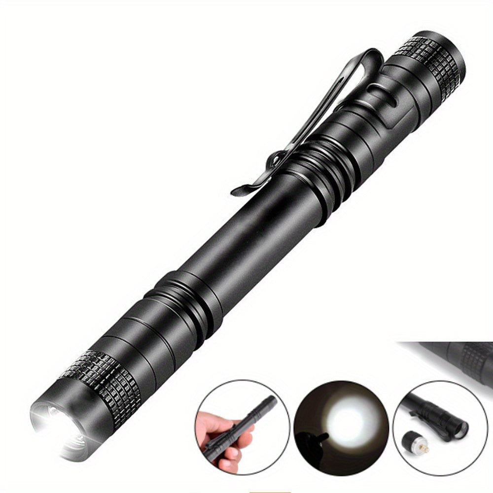 2pcs Mini LED Flashlight Pocket-Sized Outdoor Camping Hiking