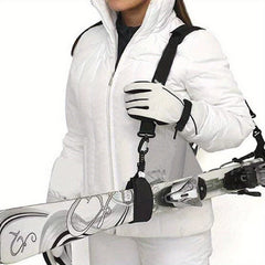 Adjustable Skiing Pole Shoulder Straps Handle Straps Nylon Snowboard Carrier