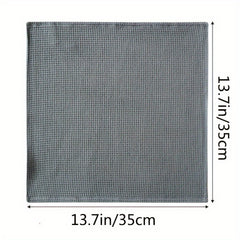 2pcs Waffle Dish Washing Towels Kitchen Rags Absorbent Square Towel Mixed