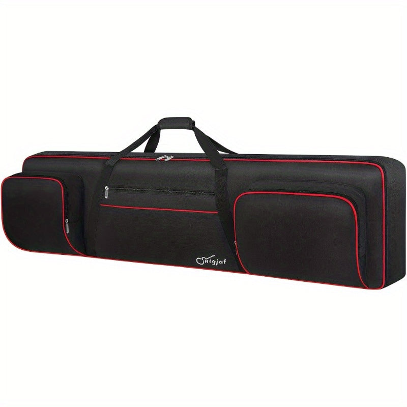 Padded Keyboard Case 61 88 Key with Shoulder Straps 3 Pockets
