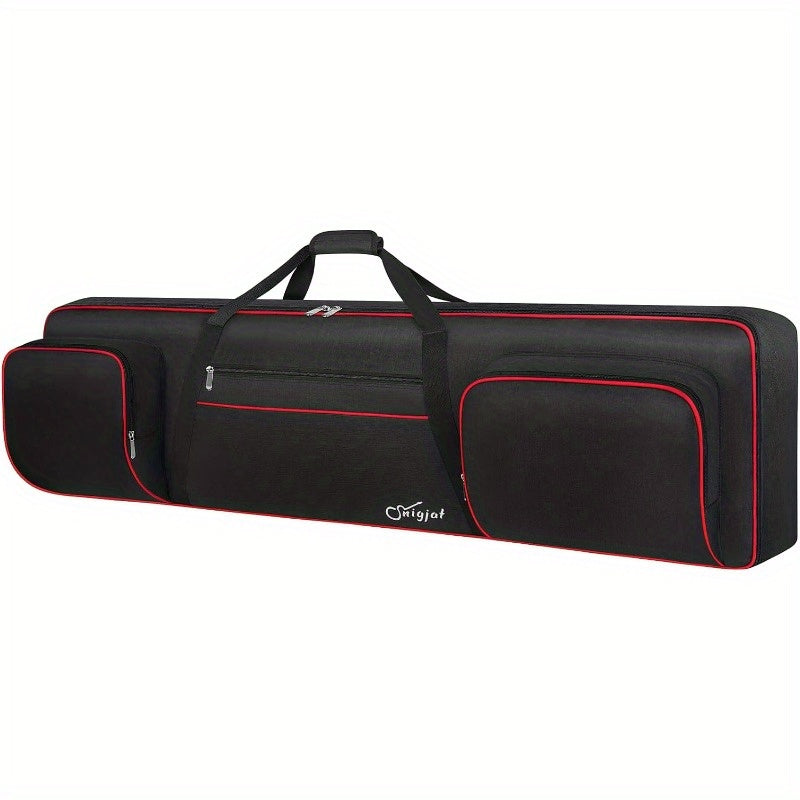 Padded Keyboard Case 61 88 Key with Shoulder Straps 3 Pockets