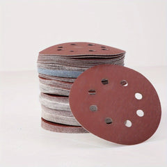 10pcs 125mm Sanding Discs 8 Hole Hook Loop Sandpaper 40-3000 Grit Abrasive