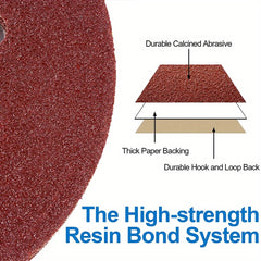 10pcs 125mm Sanding Discs 8 Hole Hook Loop Sandpaper 40-3000 Grit Abrasive