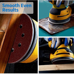10pcs 125mm Sanding Discs 8 Hole Hook Loop Sandpaper 40-3000 Grit Abrasive
