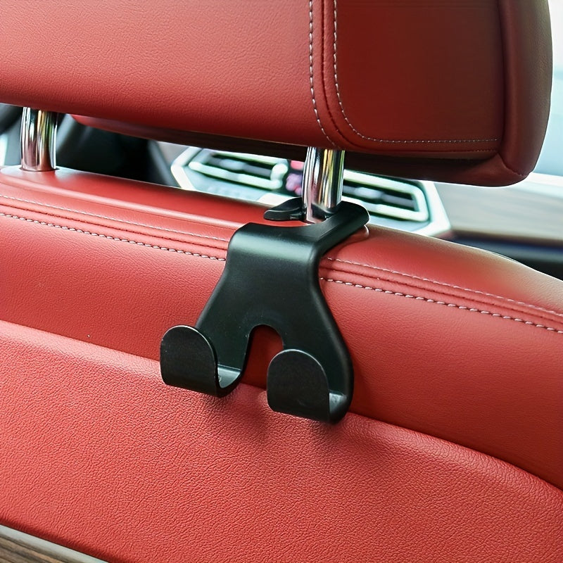 2pcs Car Hook Back Seat Hanging Double Hook Small Hook