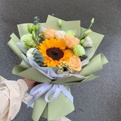 20 Sheets Macaron Style First Love Flower Bouquet Packaging Paper