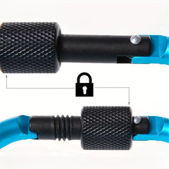 4 Pcs Aluminum Buckle Lock Tent Hook for Outdoor Activities