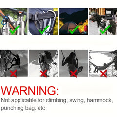 4 Pcs Aluminum Buckle Lock Tent Hook for Outdoor Activities
