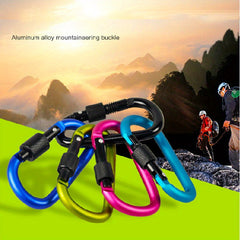 4 Pcs Aluminum Buckle Lock Tent Hook for Outdoor Activities