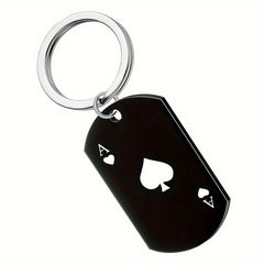Creative Poker Playing Card Keychain Metal Key Chain Keyring Purse Bag Charm