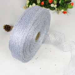 2m Mesh Ribbon Transparent Christmas Ribbon for Gift Wrapping DIY Crafts