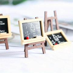 Dollhouse Painting Stand & Blackboard Scene Decor Ornaments