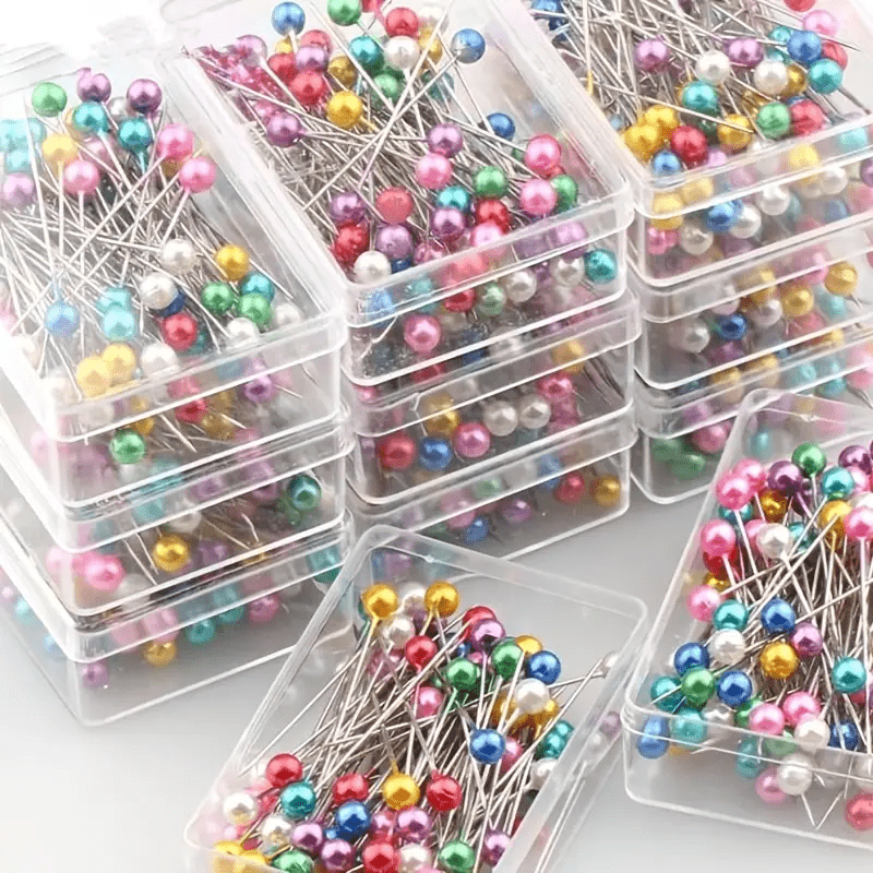 100pcs Round Pearl Dressmaking Pins Sewing Pin for Weddings Corsage Florists