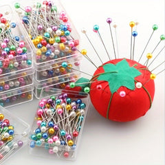 100pcs Round Pearl Dressmaking Pins Sewing Pin for Weddings Corsage Florists