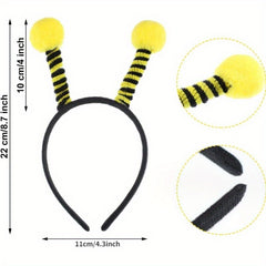 2pcs Bee Antenna Headband Bee Themed Party Decorations & Accessory