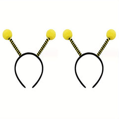 2pcs Bee Antenna Headband Bee Themed Party Decorations & Accessory