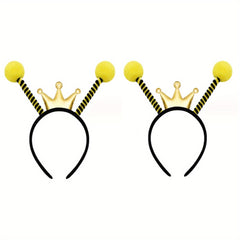 2pcs Bee Antenna Headband Bee Themed Party Decorations & Accessory