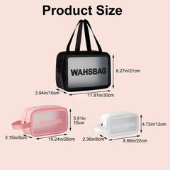 Waterproof Transparent Travel Wash Bag Portable Large Capacity Storage Bag