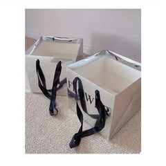 5pcs Silvery Mirror Tote Bag Flower Bouquet Packaging Material