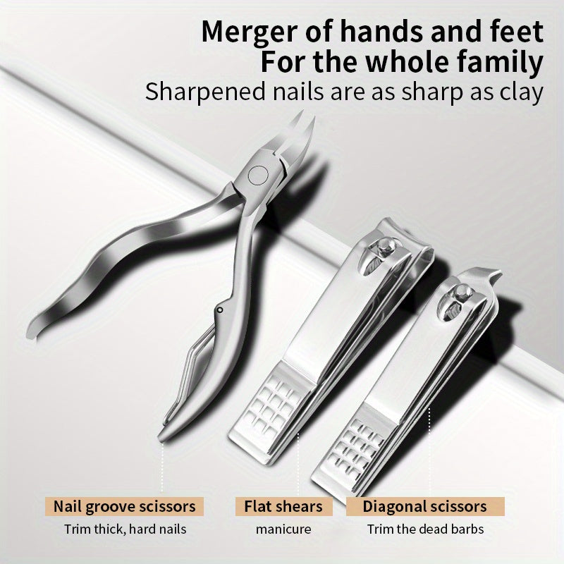 11pcs Nail Clippers Set Manicure & Pedicure