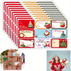 10pcs Christmas Gift Labels Stickers Merry Xmas Packing Supplies