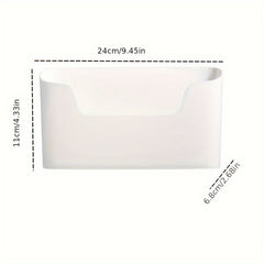 2pcs Wall Mounted Storage Box Kitchen Bathroom Organizer
