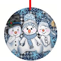 Christmas Tree Blessing Snowman DIY Acrylic Pendant