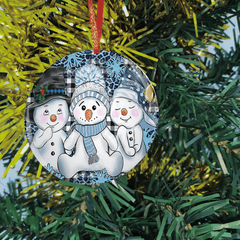 Christmas Tree Blessing Snowman DIY Acrylic Pendant