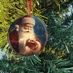 Santa Claus Christmas Tree Blessing DIY Acrylic Pendant