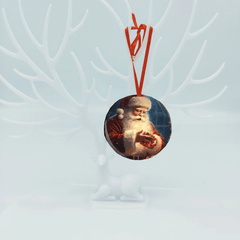Santa Claus Christmas Tree Blessing DIY Acrylic Pendant