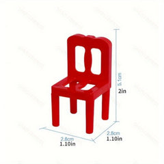 Kids Jenga Balance Folding Chair Toy Set for Parent-Child Interaction