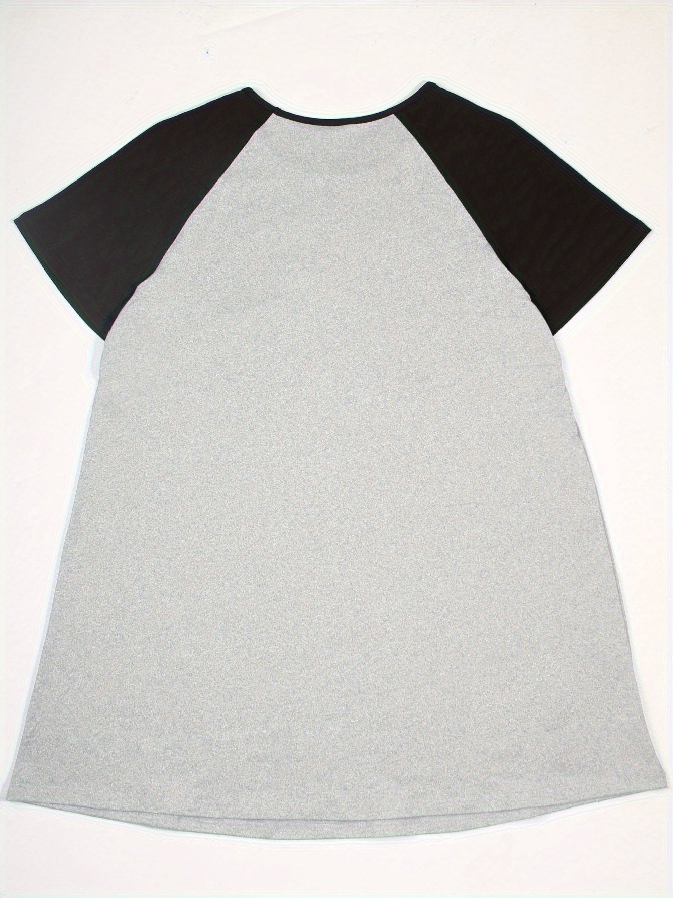  Nightdress Women's Plus Letter Bear & Heart Graphic Raglan Short Sl