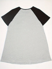  Nightdress Women's Plus Letter Bear & Heart Graphic Raglan Short Sl