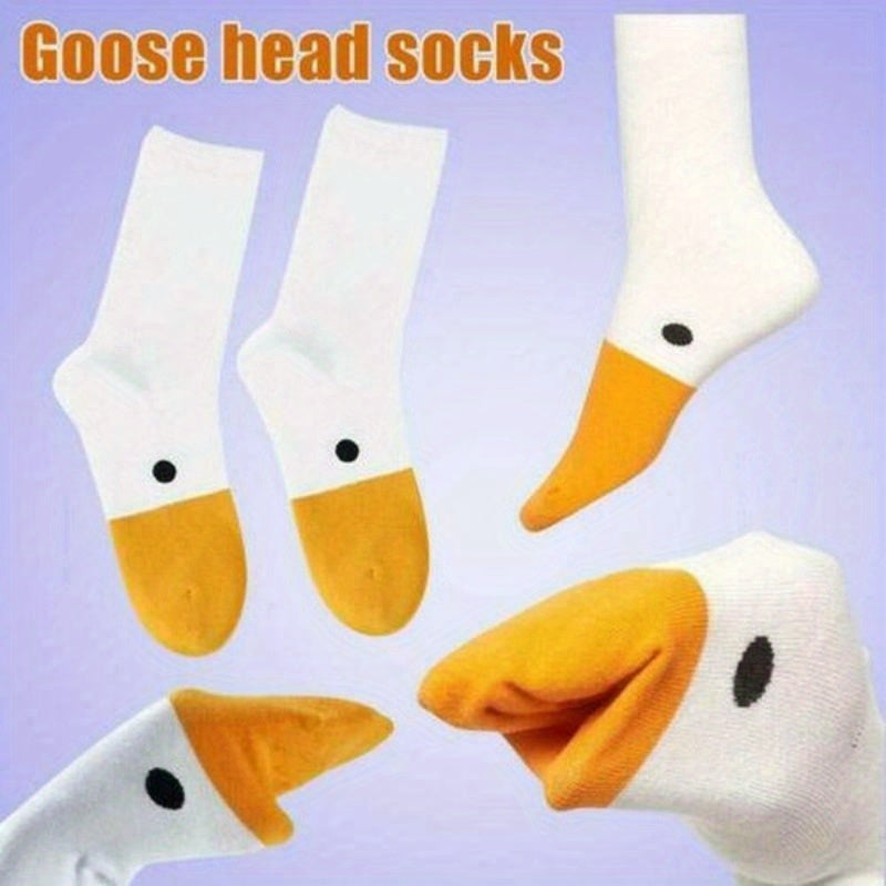 1 Pair Goose Game Socks Animal Funny Unisex Casual Cotton Socks