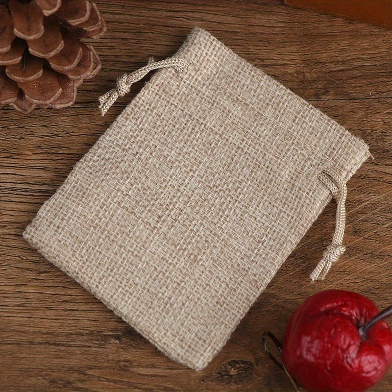 Drawstring Burlap Bag Jute Gift Bags DIY Wedding Favor Gift Bag
